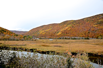 The Ingonish River valley from the Cabot Trail