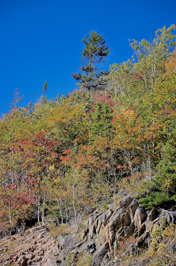Looking at the side of North Mountain