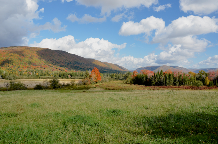 The Highlands along the Aspy Fault seen from Marsh Brook