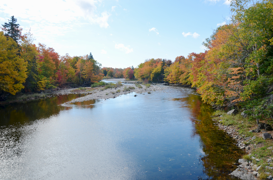 Looking downstream from Portree Bridge
