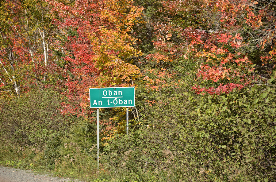 Entering Oban beside Cook Lake
