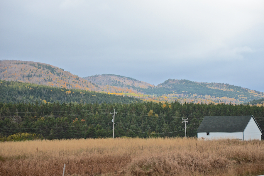 The Cape Breton Highlands across from the look-off at Terre-Noire