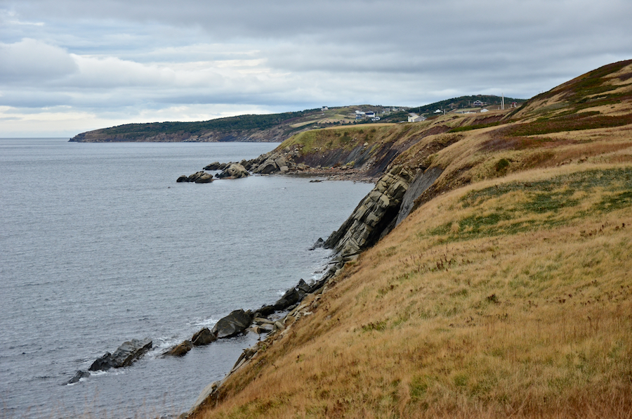 Looking north along the Gulf coast towards Cap-le-Moine from the Terre-Noire look-off