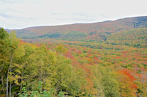 South Mountain and the North Aspy River Valley from the third look-off ascending North Mountain