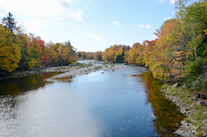 Looking downstream from Portree Bridge