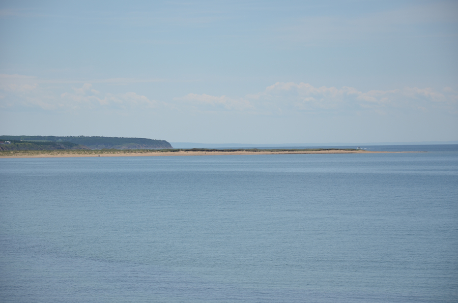 The western portion of the northern part of Boardwalk Beach from above the Old Government Wharf