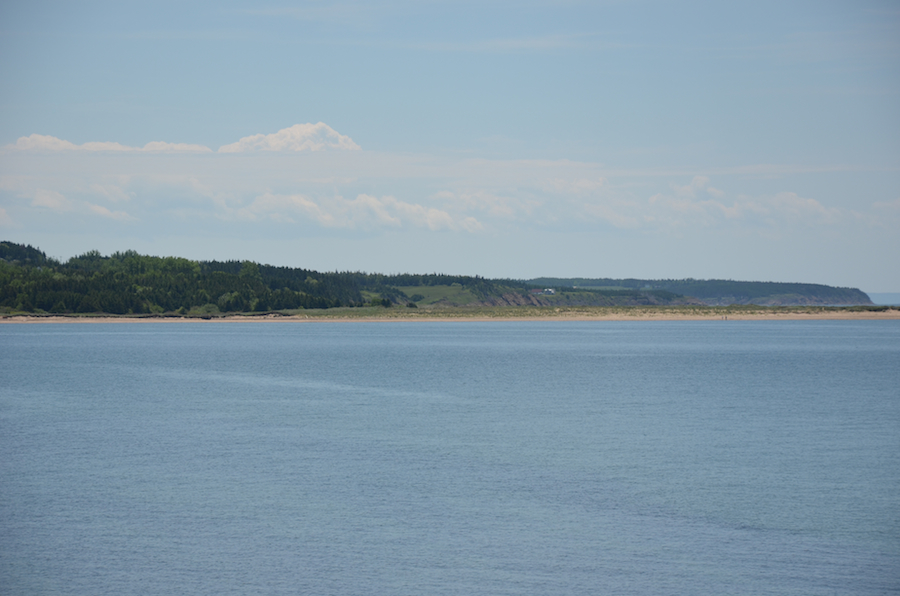The eastern portion of the northern part of Boardwalk Beach from above the Old Government Wharf