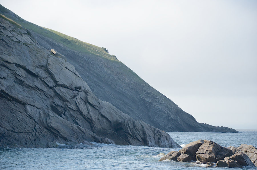 Little Grassy and Blackrock Point from the west end of the Meat Cove Beach