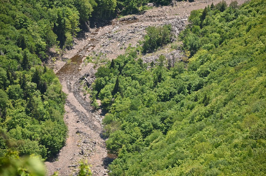 Close-up of the Meat Cove Brook from the Meat Cove Look-Off