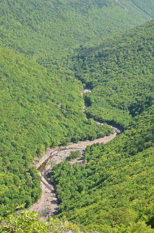 The Meat Cove Brook at the foot of Meat Cove Mountain