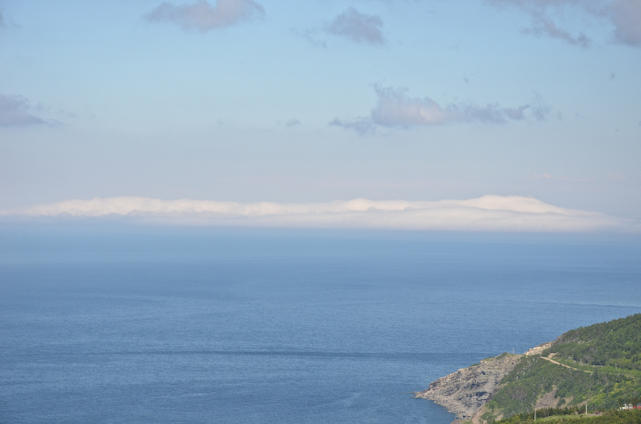 Fog bank in the Cabot Strait