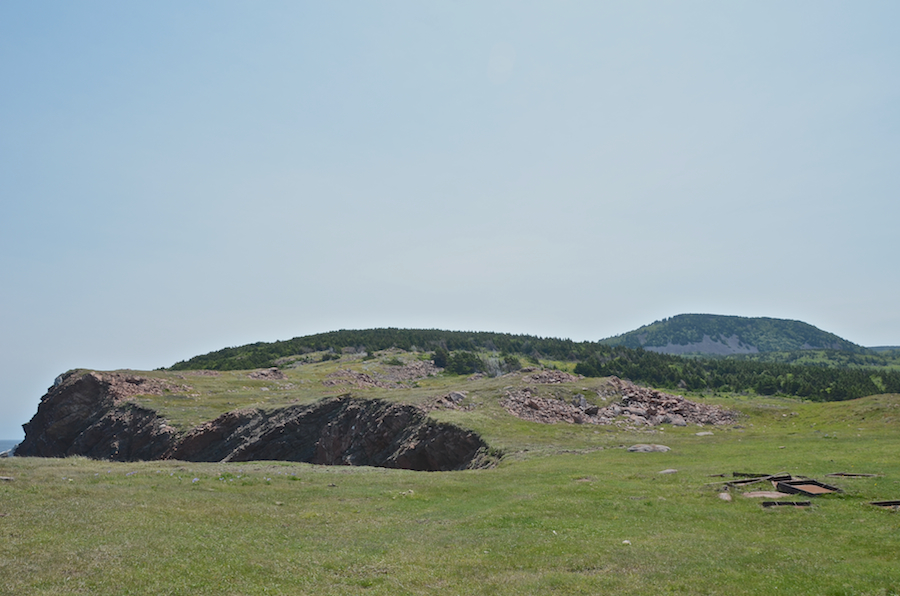 The northern shore and Bear Hill from near the automated light