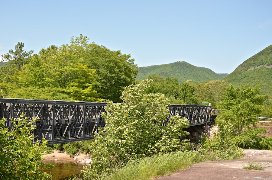 The bridge over the North Aspy River