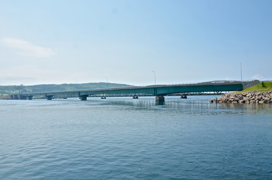 The bridges across the Barra Strait