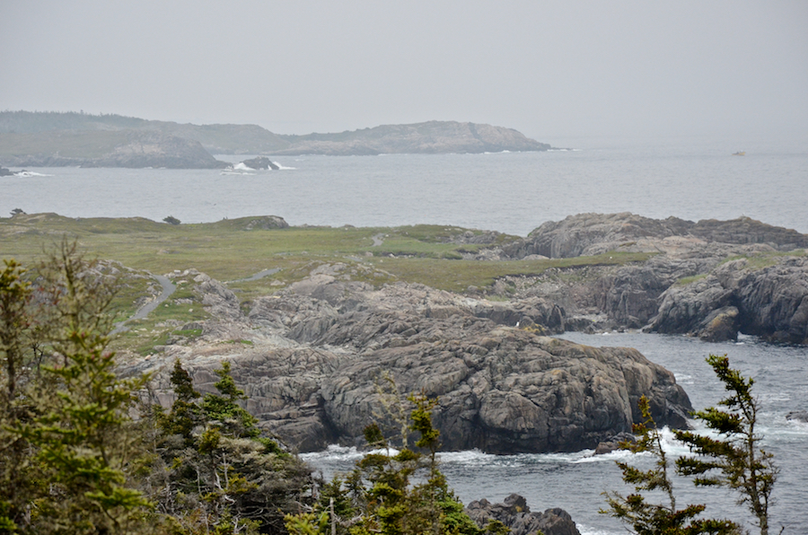 View to the northeast from the top of the cliff