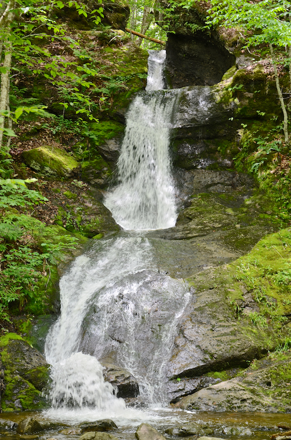 A closer view of Myles Doyle Falls