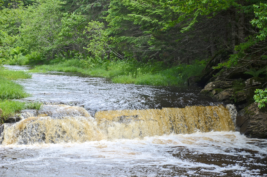 The upper Maple Brook Falls