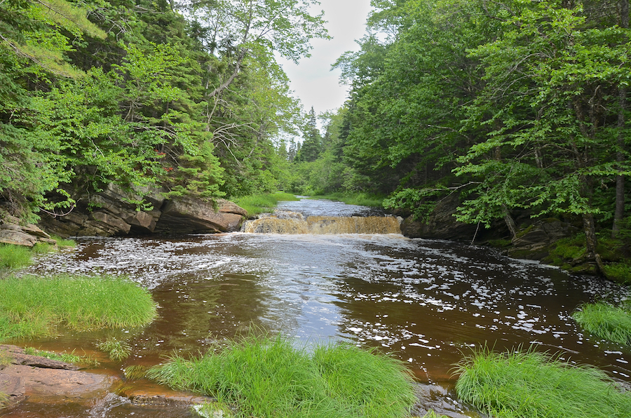 The upper Maple Brook Falls