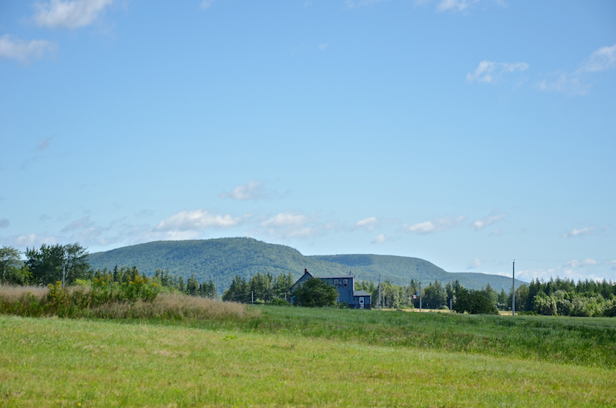 Salt and Whycocomagh Mountains from the Orangedale Road
