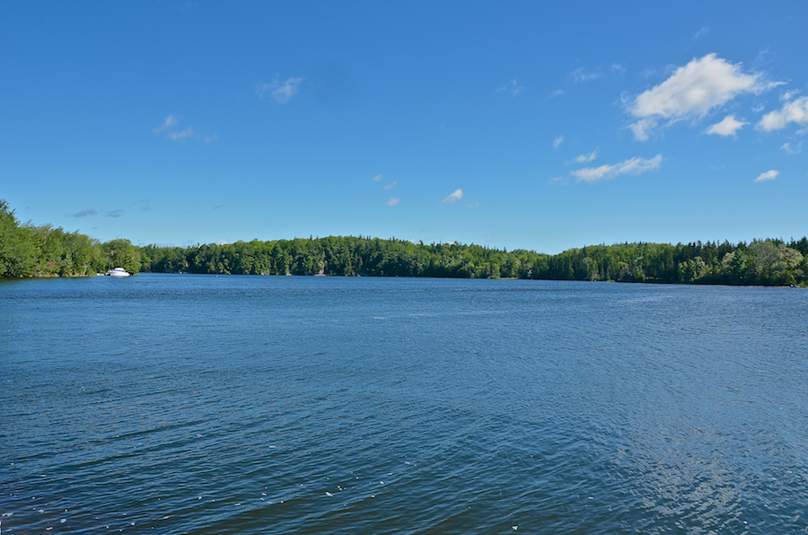 The view to the northeast from the causeway across the River Denys