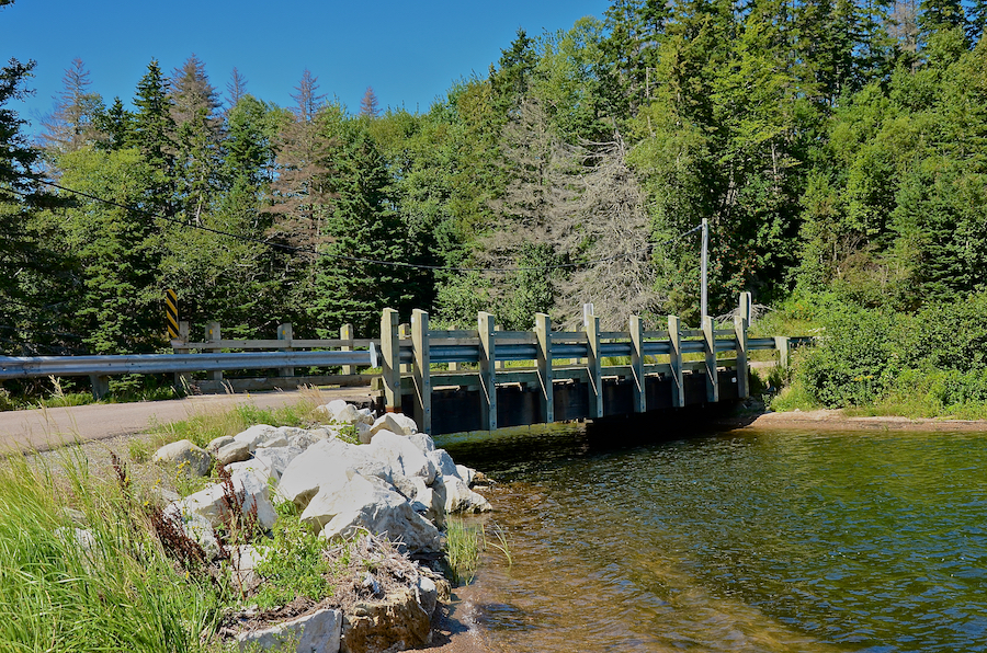 The bridge over MacKenzie Brook