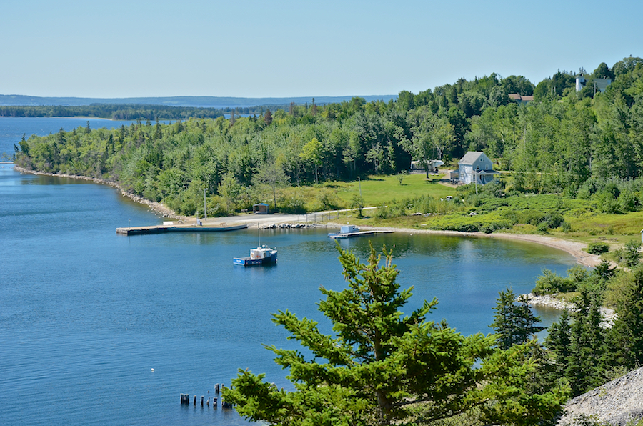 Clarke Cove and part of the hamlet of Marble Mountain