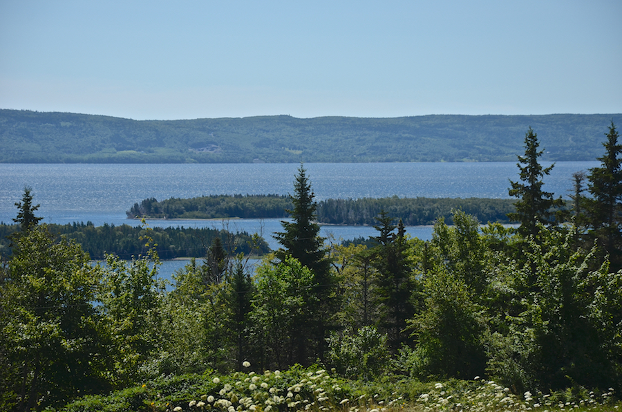 The southern coastal islands seen from Mountain Road