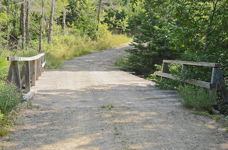 The bridge over MacKenzie Brook