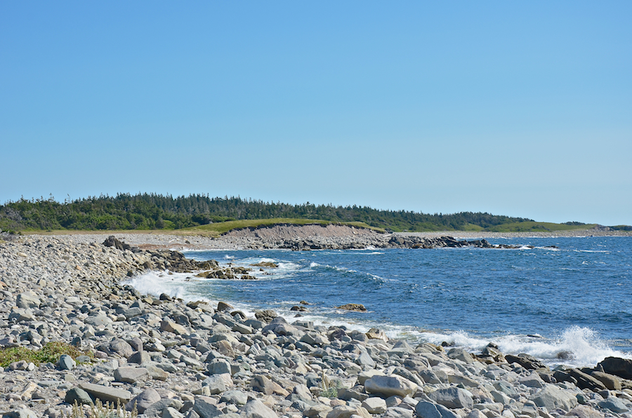 The Atlantic coast east of Simon Point