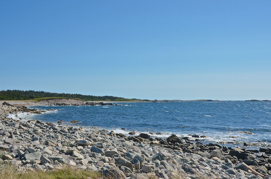 The Atlantic coast east of Simon Point