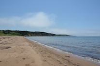 The western beach from ⅔ of the way from Shipping Point