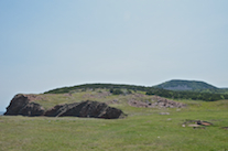 The northern shore and Bear Hill from near the automated light