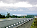 The Great Bras d’Or Lake from the Trans-Canada Highway north of Baddeck