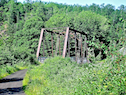 The steel Railway Trail bridge over the Southwest Mabou River