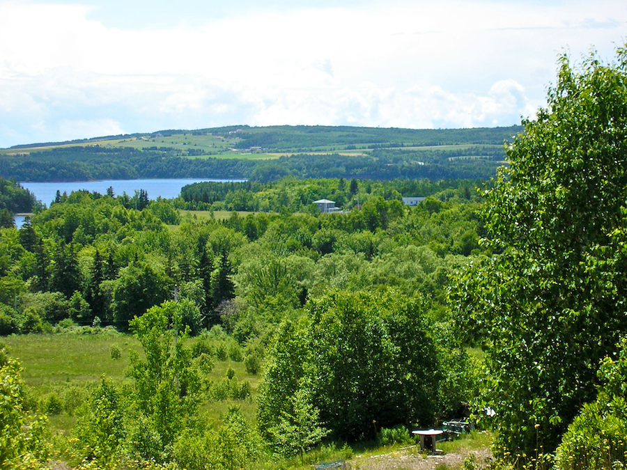 Panorama from MacDonalds Glen Road near Northeast Mabou