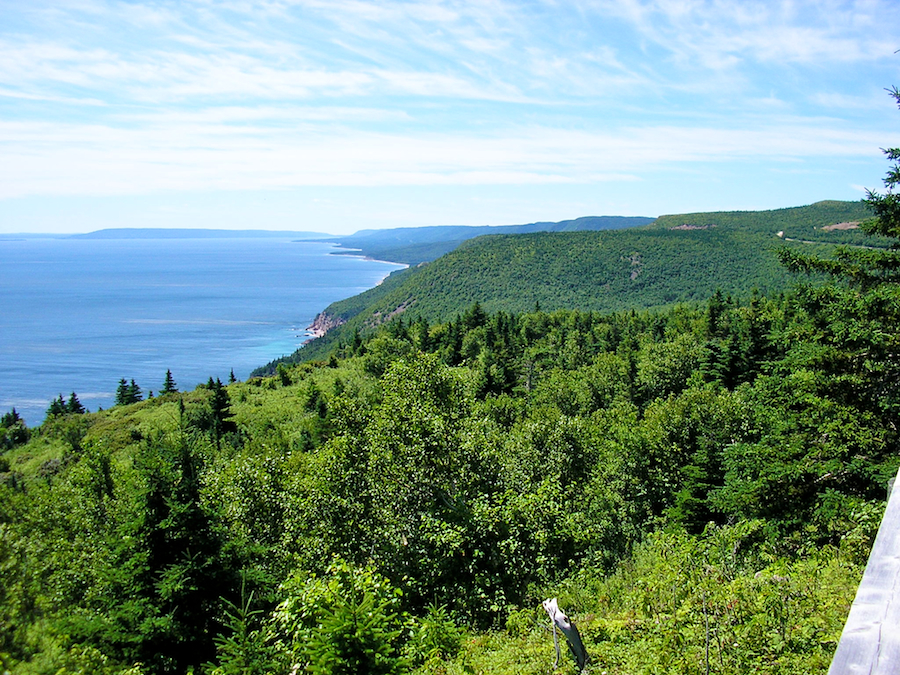Looking south from the fourth look-off