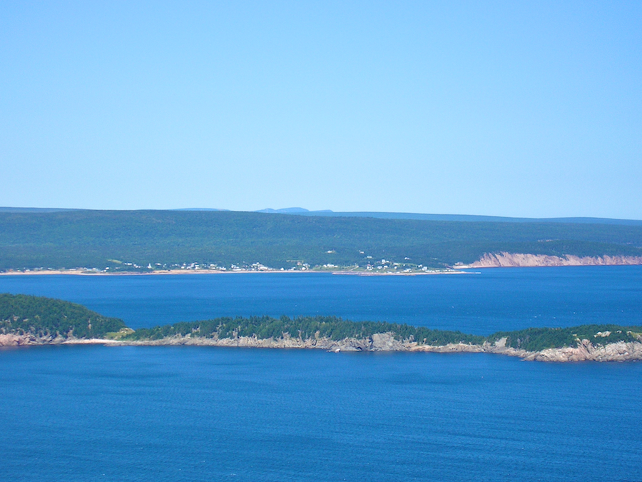View a bit west of north from the Stanley Point Look-Off