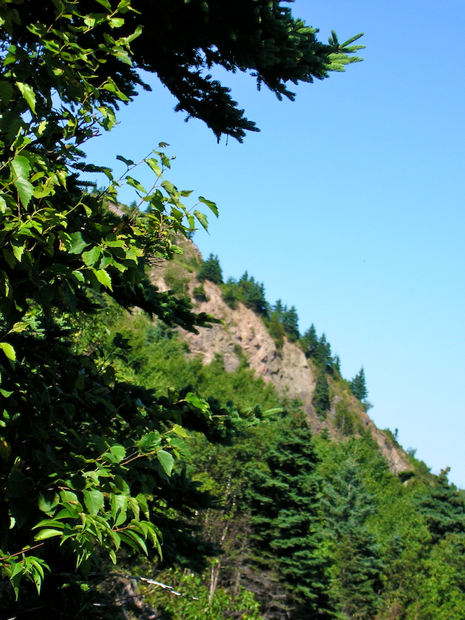 Looking up above the second look-off