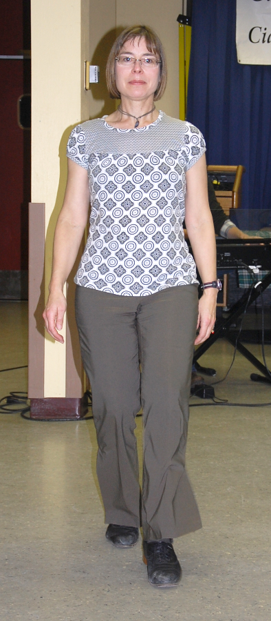 Photo of Beth MacGillivray step-dancing