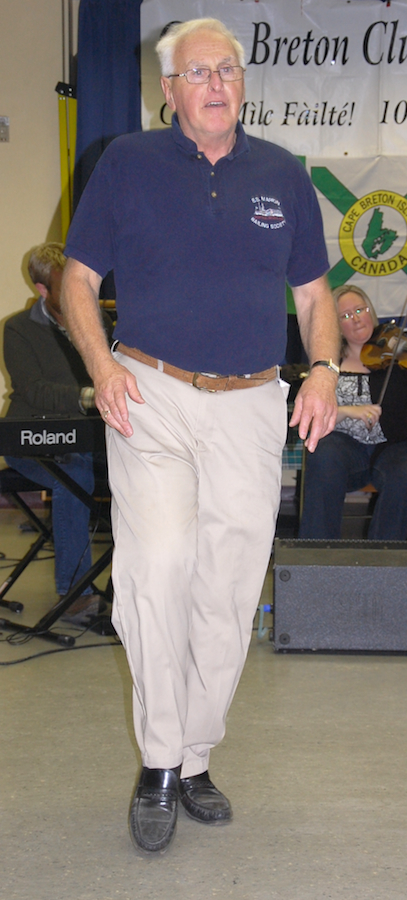 Photo of Burton MacIntyre step-dancing
