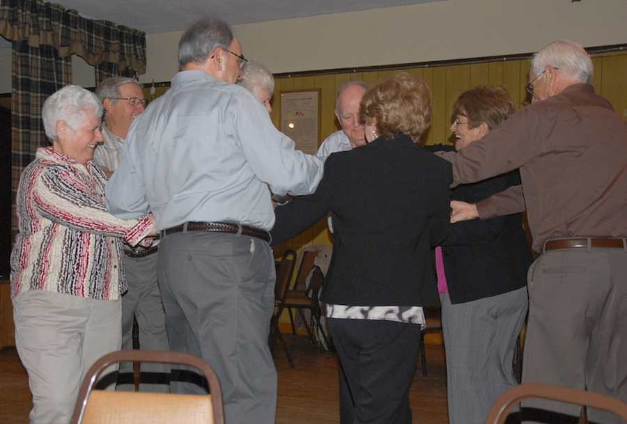 Photo of Dancing the third figure of a Boston set