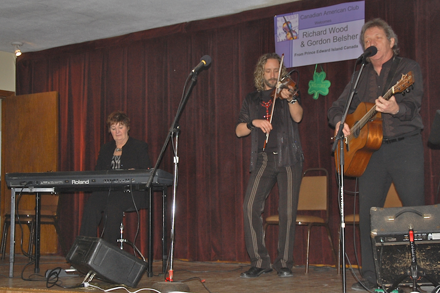 Peggy Morrison, Richard Wood, and Gordon Belsher