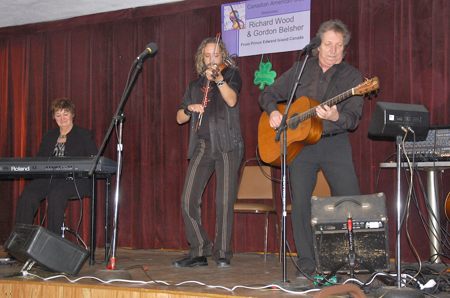 Peggy Morrison, Richard Wood, and Gordon Belsher