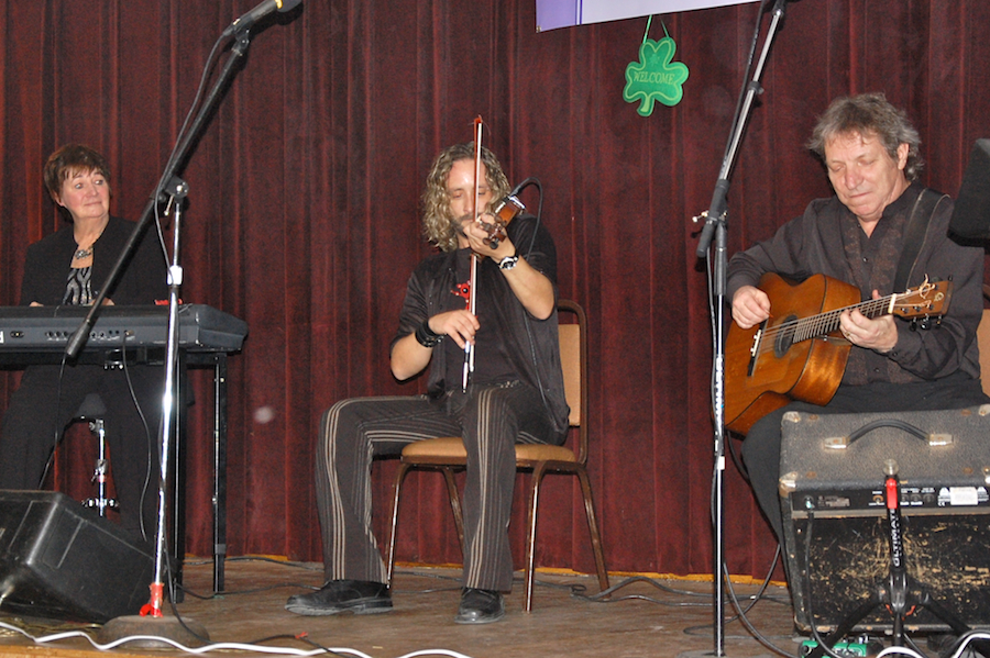 Peggy Morrison, Richard Wood, and Gordon Belsher