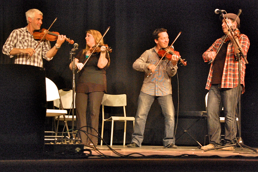 Matt Pepin, Terri-Lynn Mahusky, Louis Schryer, and Troy MacGillivray